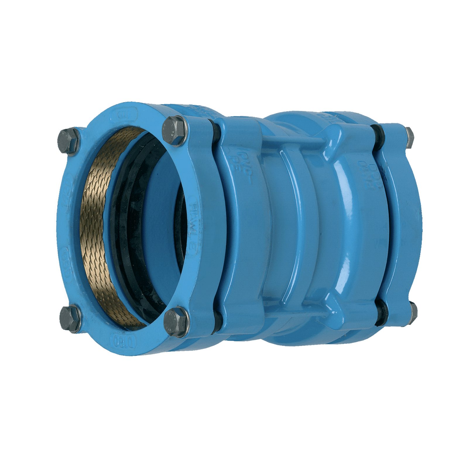 Hawle System 2000 Flange Coupler and Flange Adaptor side Hawle System 2000 Flange Coupler and Flange Adaptor side